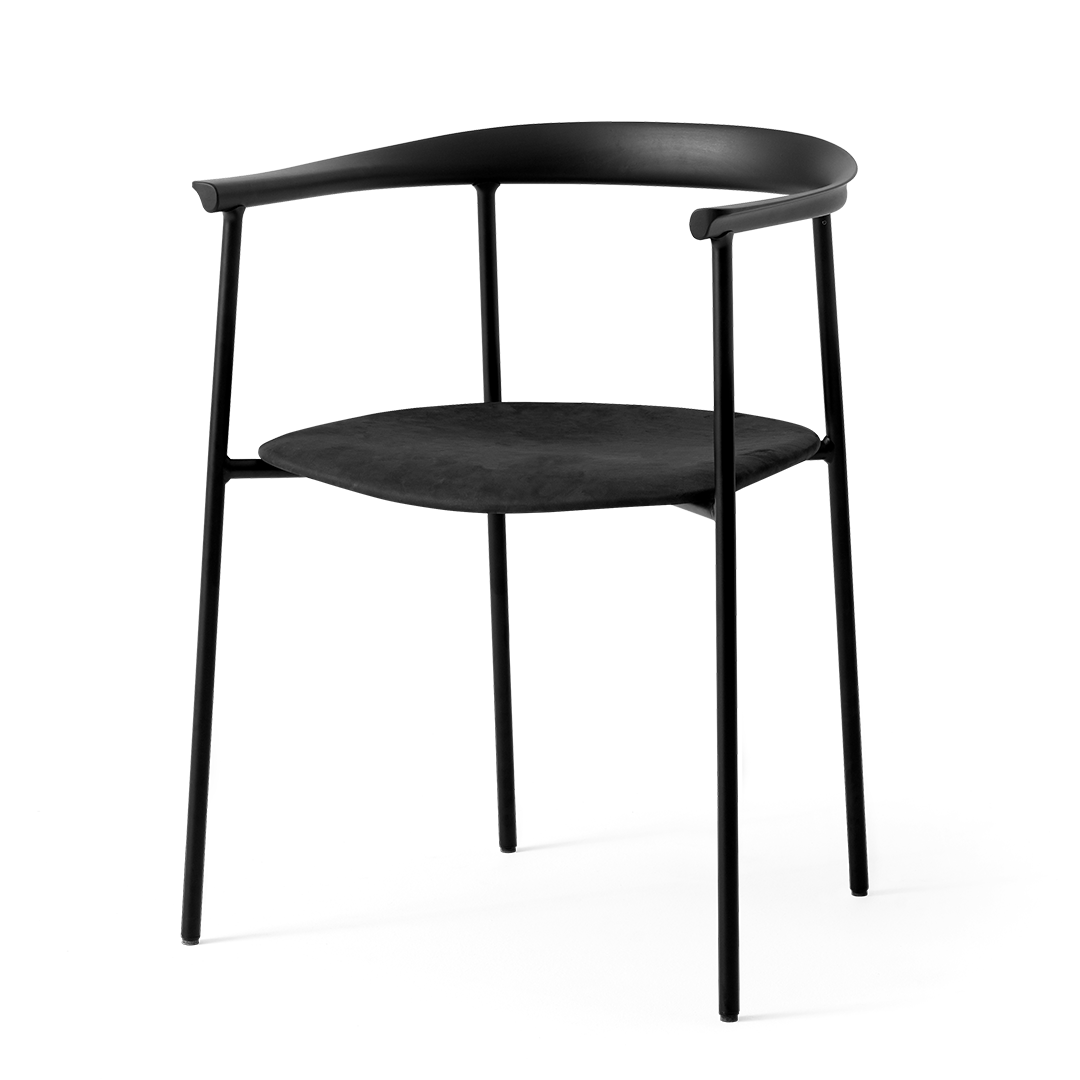 Arc Chair Beech Black - Padding Seat